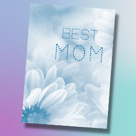 Tarjeta Mejor Mamá mejor mamá pastel elegante floral 