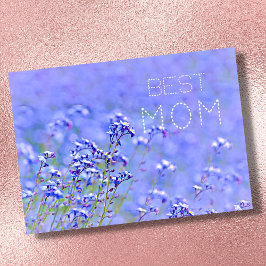 Tarjeta Mejor Mamá mejor mamá pastel elegante floral 