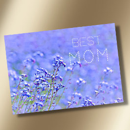 Tarjeta Mejor Mamá mejor mamá pastel elegante floral