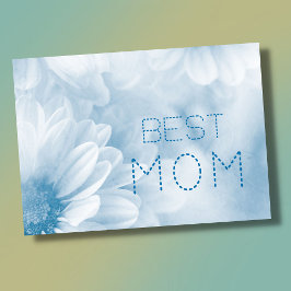 Tarjeta Mejor Mamá mejor mamá pastel elegante floral 