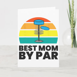 Tarjeta Mejor Mamá Por Par Divertida Mamá de Disc Golf