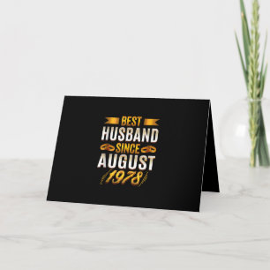 Tarjeta Mejor Marido Desde Agosto de 1978 - Divertido 42º