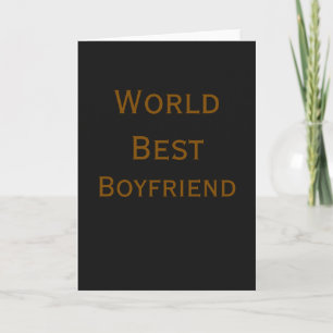 Tarjeta Mejor marido novio hombre del mundo día de San Val