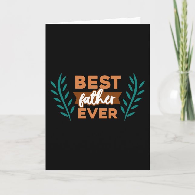 Tarjeta Mejor Padre del Mundo (Anverso)