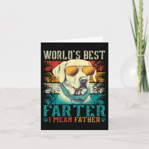 Tarjeta Mejor Padre del Mundo Quiero Decir Padre Mejor Pap