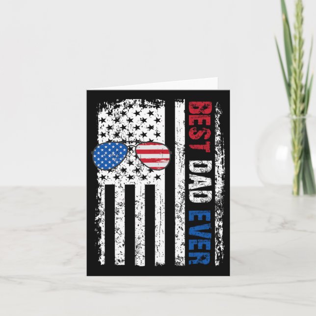 Tarjeta Mejor Papá Camisetas De Papá Noel Día 4 (Anverso)