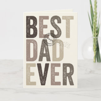Tarjeta Mejor Papá Certificado Día del Padre / Cumpleaños
