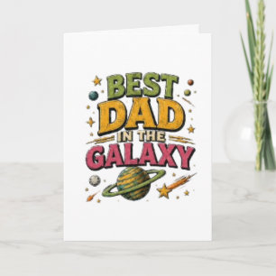 Tarjeta “Mejor Papá De La Galaxia”