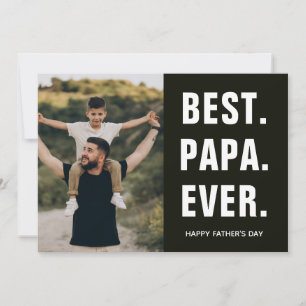 Tarjeta Mejor. Papá. De la historia. Día del Padre