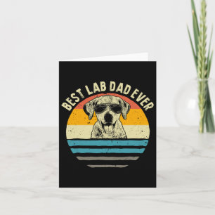 Tarjeta Mejor Papá de Lab Ever Labrador Papá Regalo Vintag