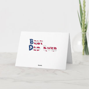 Tarjeta Mejor papá de todos EE. UU. Bandera