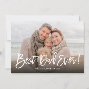 Tarjeta Mejor Papá del Mundo Caligrafía Feliz Día del Padr