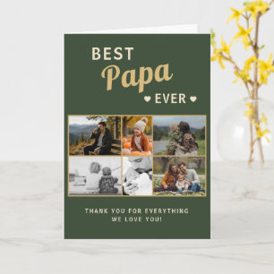 Tarjeta Mejor Papá del Mundo Día del Padre Familia 6 Fotos