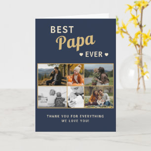 Tarjeta Mejor Papá del Mundo Día del Padre Familia 6 Fotos
