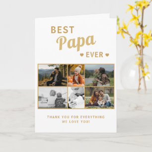 Tarjeta Mejor Papá del Mundo Día del Padre Familia 6 Fotos