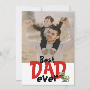 Tarjeta Mejor Papá del Mundo Día del Padre Foto de Niño