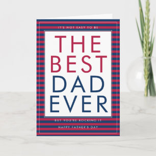 Tarjeta Mejor Papá del Mundo Divertido Día del Padre Ameri