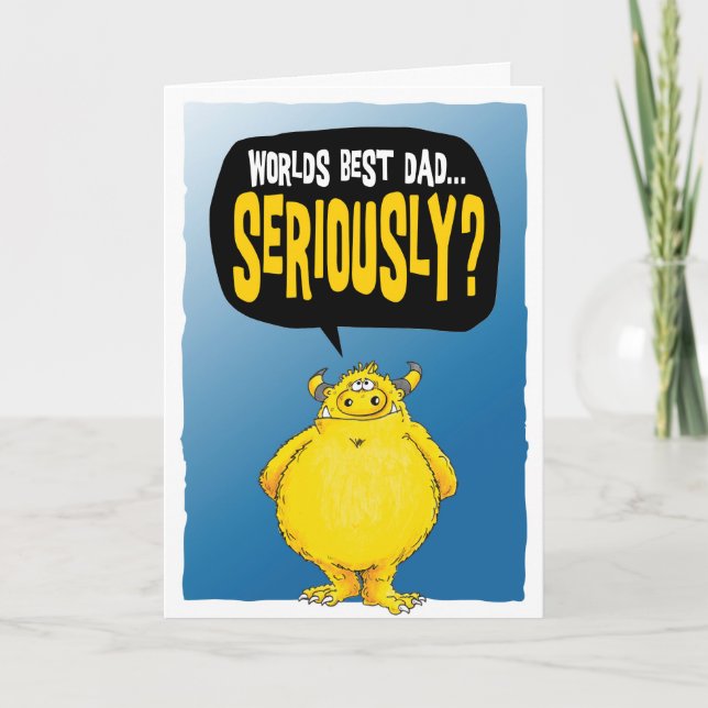 Tarjeta Mejor papá del mundo...en serio (2018) (Anverso)