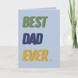 Tarjeta Mejor Papá del Mundo Feliz Día del Padre Feliz Cum