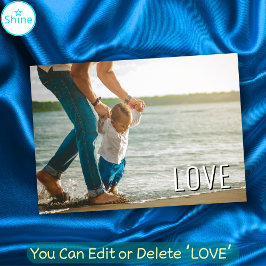 Tarjeta Mejor PAPÁ del mundo Mejor Padre del mundo AMOR fo