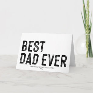 Tarjeta Mejor Papá del Mundo Regalo del Día del Padre de H