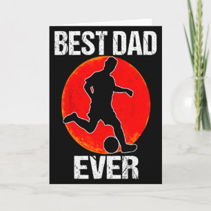 Tarjeta Mejor Papá del Mundo Vintage Papá del Fútbol Papá 
