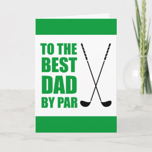 Tarjeta Mejor Papá En El Cumpleaños Del Golf De Par