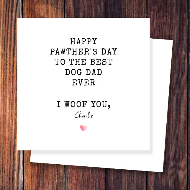 Tarjeta Mejor Papá Feliz Día de la Madre por perro (Subido por el creador)