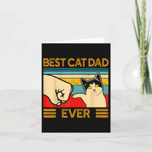 Tarjeta Mejor Papá Gato del Mundo Regalo del Día del Padre