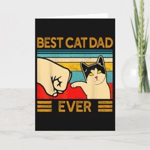 Tarjeta Mejor Papá Gato del Mundo Regalo del Día del Padre