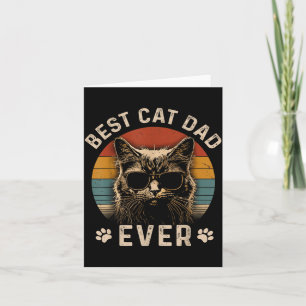 Tarjeta Mejor Papá Gato Divertido para Hombres Papá Daddy 