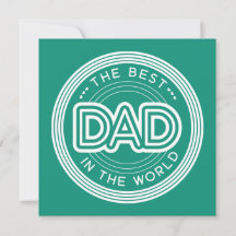 Mejor Papá Moderno Verde Día del Padre