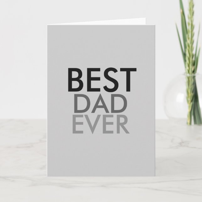 Tarjeta Mejor Papá Nunca (Anverso)
