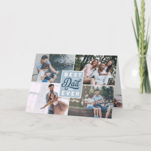 Tarjeta Mejor Papá Nunca   Collage de la familia Personali