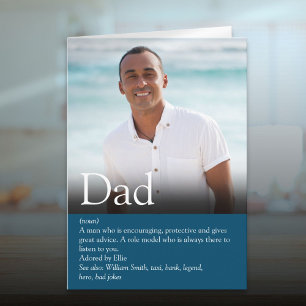 Tarjeta Mejor Papá Padre Definición Foto de Todos los Tiem