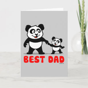 Tarjeta Mejor Papa Panda