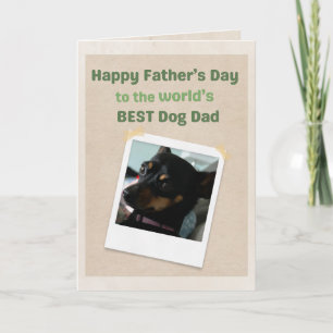 Tarjeta Mejor Papá Perro del Mundo por el Mejor Día del Pa