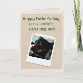 Tarjeta Mejor Papá Perro del Mundo por el Mejor Día del Pa