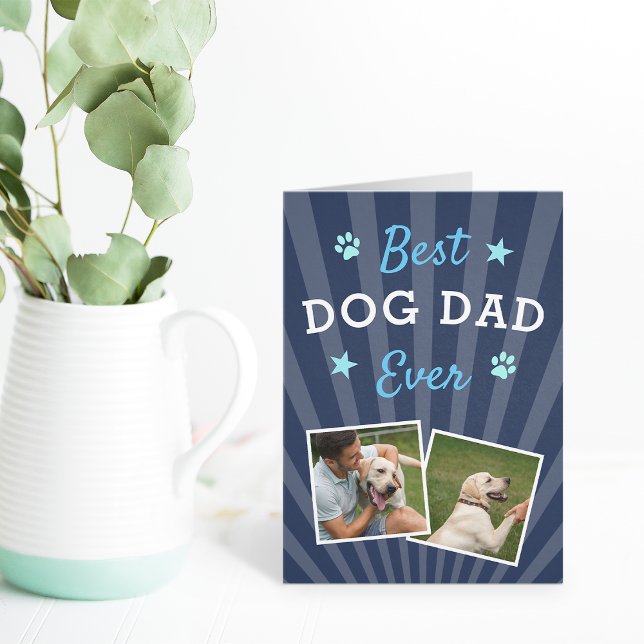 Tarjeta Mejor Papá Perro | Foto del Día del Padre (Subido por el creador)