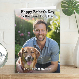Tarjeta Mejor Papá Perro Personalizado Foto de Mascota Día