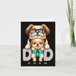 Tarjeta Mejor Papá Perro Regalo Divertido Día del Padre Ca