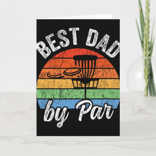 Tarjeta Mejor Papá Por Par Divertido Día del Padre Disc Go