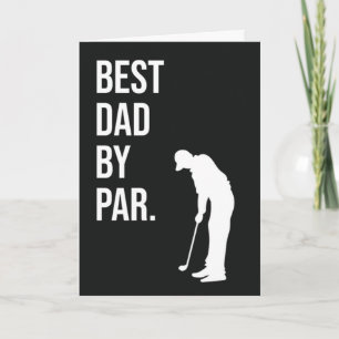 Tarjeta Mejor Papá por Par Golf Día del Padre