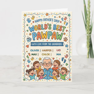 Tarjeta Mejor Papaya del Mundo Nombres Personalizados de N