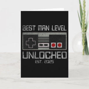 Tarjeta Mejor Partido de Hombre Chelor 2025 Gamer Esposo B
