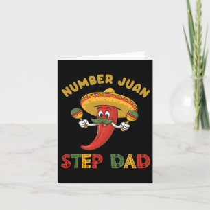 Tarjeta Mejor Paso Papá Número Uno Padres Día México Juan