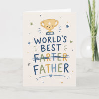 Mejor Pedorro del Mundo... ¡Padre! Trofeo Lindo Pa