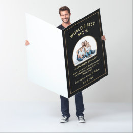 Tarjeta Mejor Personalizado de fotografía de mamá del mund