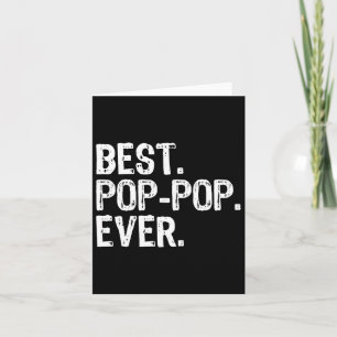 Tarjeta Mejor Pop de la Familia Fun Guay Poppop