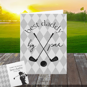 Tarjeta Mejor por Par Personalizado Argyle Golf Regalo Ple